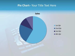 A Cell Phone Sitting On Top Of A Table PowerPoint Template