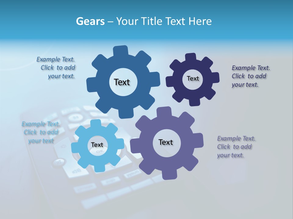 A Cell Phone Sitting On Top Of A Table PowerPoint Template