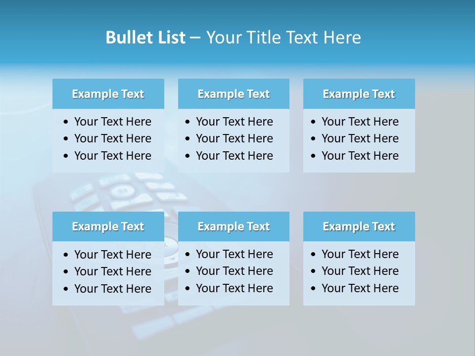 A Cell Phone Sitting On Top Of A Table PowerPoint Template