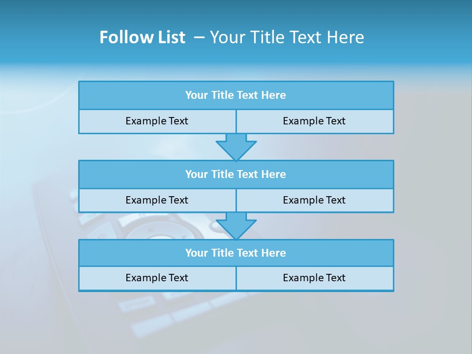 A Cell Phone Sitting On Top Of A Table PowerPoint Template