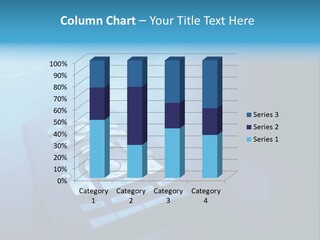 A Cell Phone Sitting On Top Of A Table PowerPoint Template