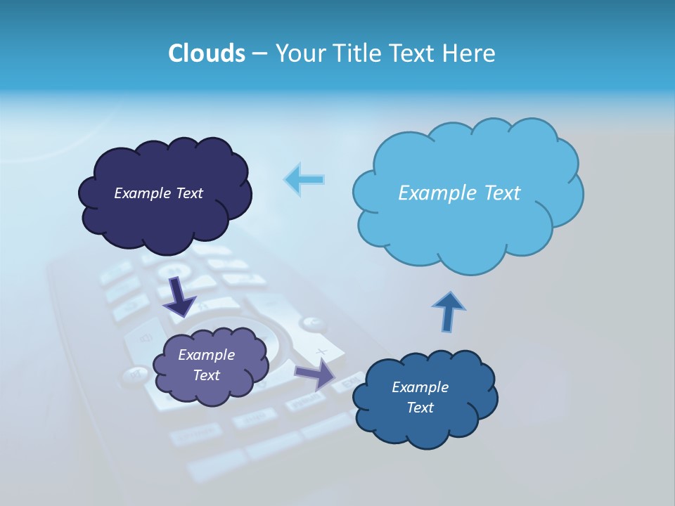 A Cell Phone Sitting On Top Of A Table PowerPoint Template
