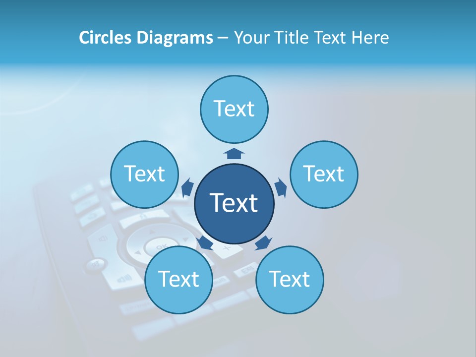 A Cell Phone Sitting On Top Of A Table PowerPoint Template
