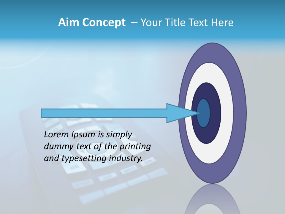 A Cell Phone Sitting On Top Of A Table PowerPoint Template