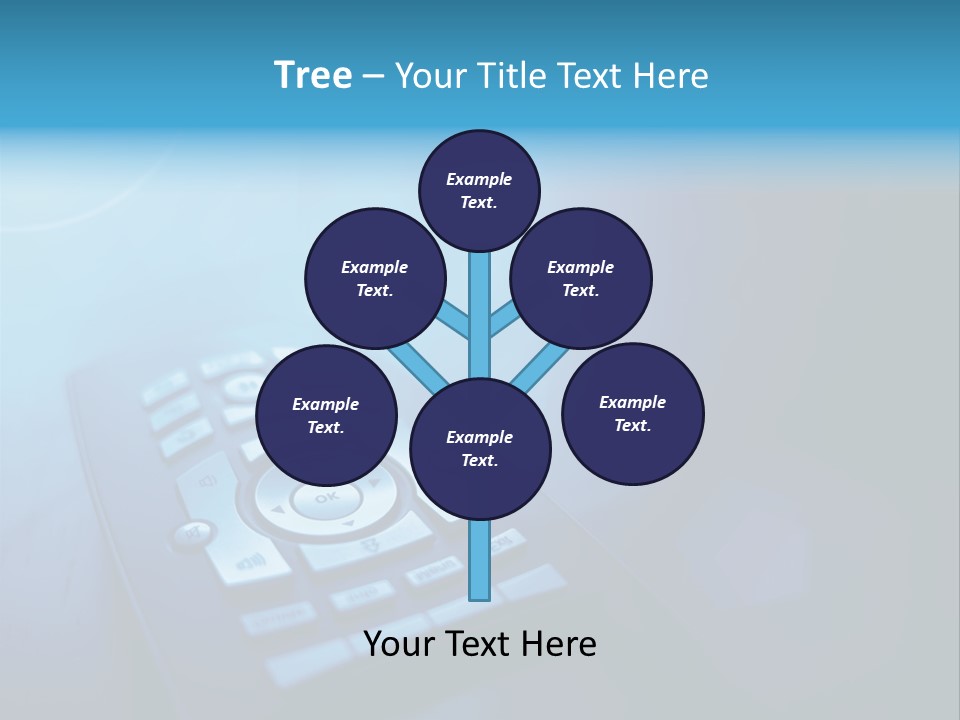 A Cell Phone Sitting On Top Of A Table PowerPoint Template
