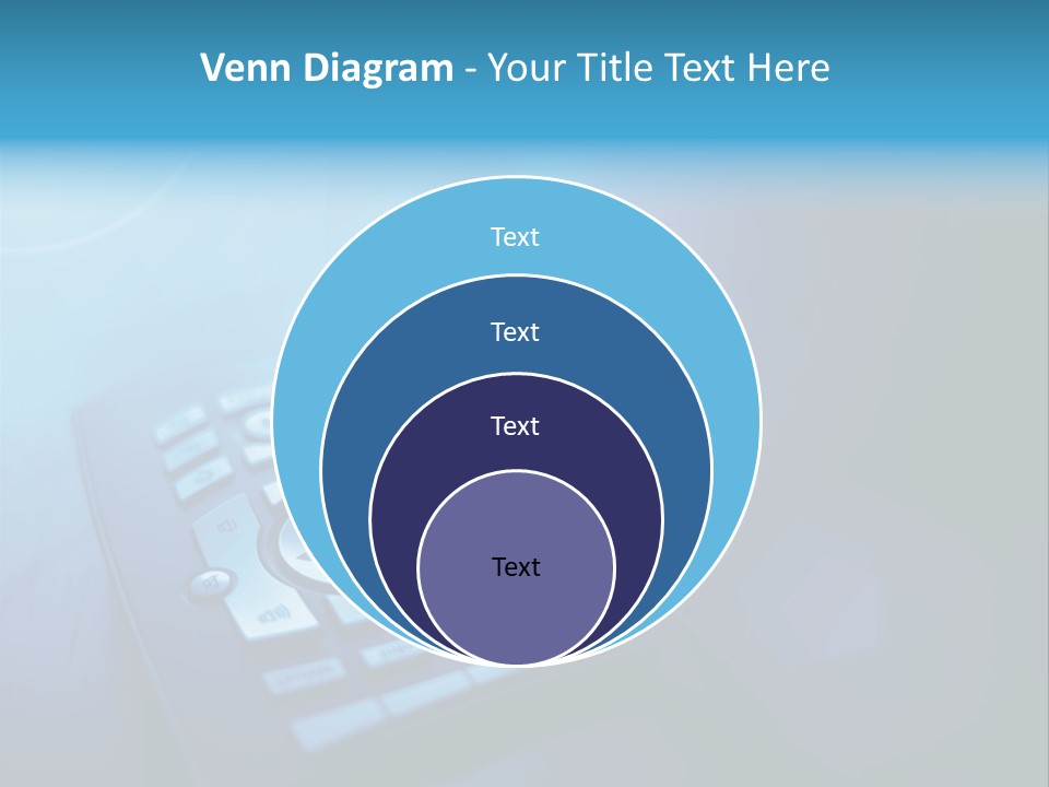 A Cell Phone Sitting On Top Of A Table PowerPoint Template