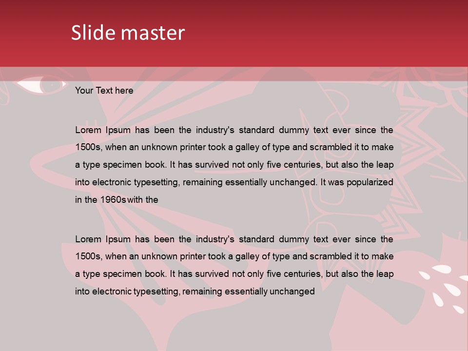 Punch Conceptual Glove PowerPoint Template