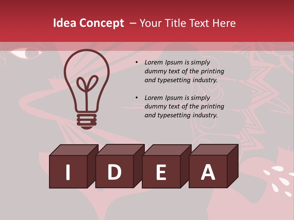 Punch Conceptual Glove PowerPoint Template