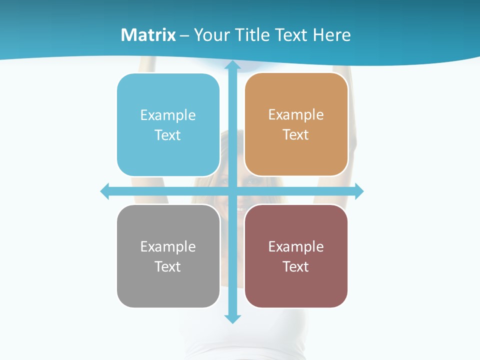 A Pregnant Woman Sitting On A Yoga Mat Holding A Blue Ball PowerPoint Template