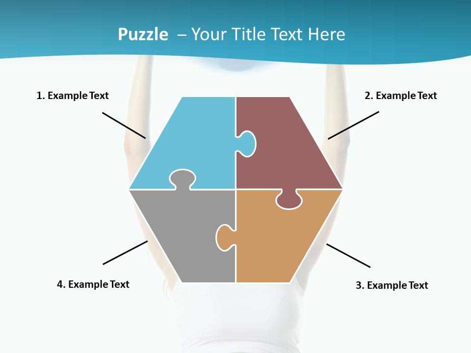 A Pregnant Woman Sitting On A Yoga Mat Holding A Blue Ball PowerPoint Template