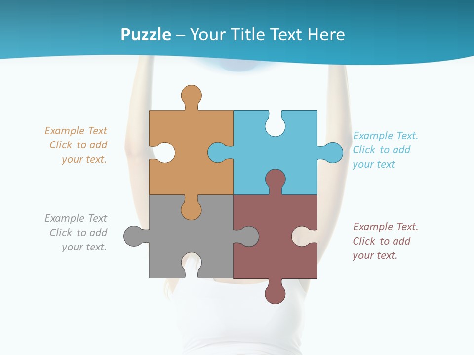 A Pregnant Woman Sitting On A Yoga Mat Holding A Blue Ball PowerPoint Template