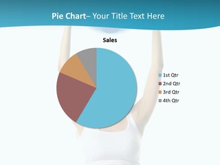A Pregnant Woman Sitting On A Yoga Mat Holding A Blue Ball PowerPoint Template