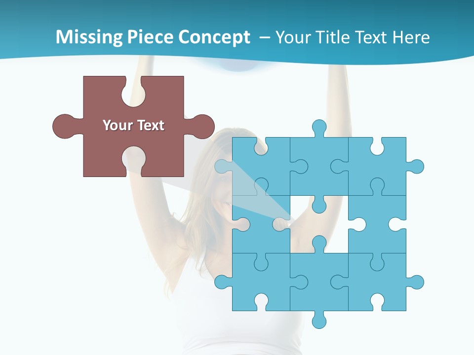 A Pregnant Woman Sitting On A Yoga Mat Holding A Blue Ball PowerPoint Template