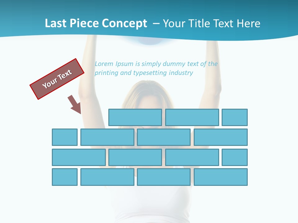 A Pregnant Woman Sitting On A Yoga Mat Holding A Blue Ball PowerPoint Template