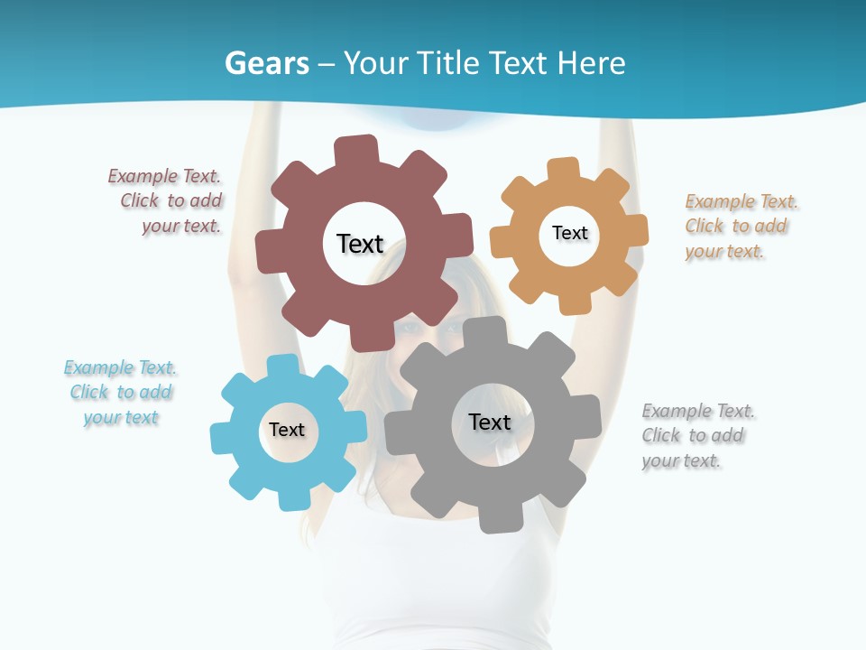 A Pregnant Woman Sitting On A Yoga Mat Holding A Blue Ball PowerPoint Template