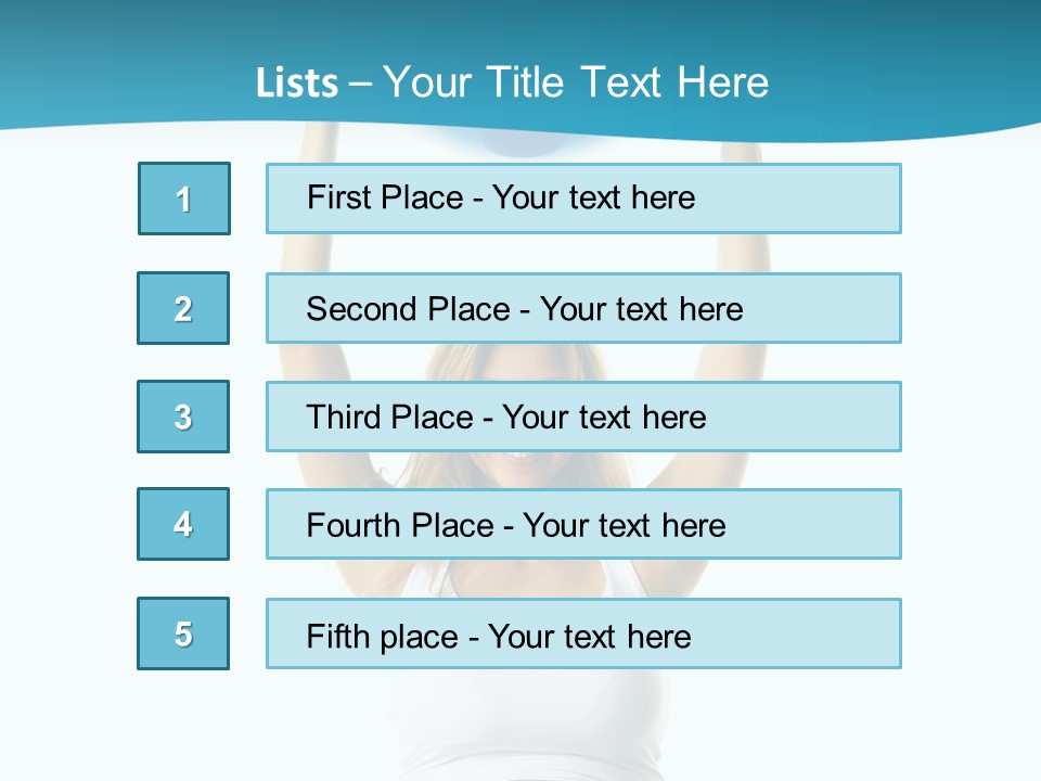 A Pregnant Woman Sitting On A Yoga Mat Holding A Blue Ball PowerPoint Template