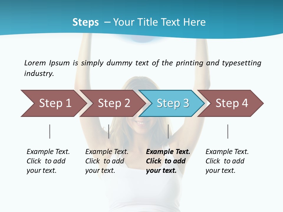 A Pregnant Woman Sitting On A Yoga Mat Holding A Blue Ball PowerPoint Template