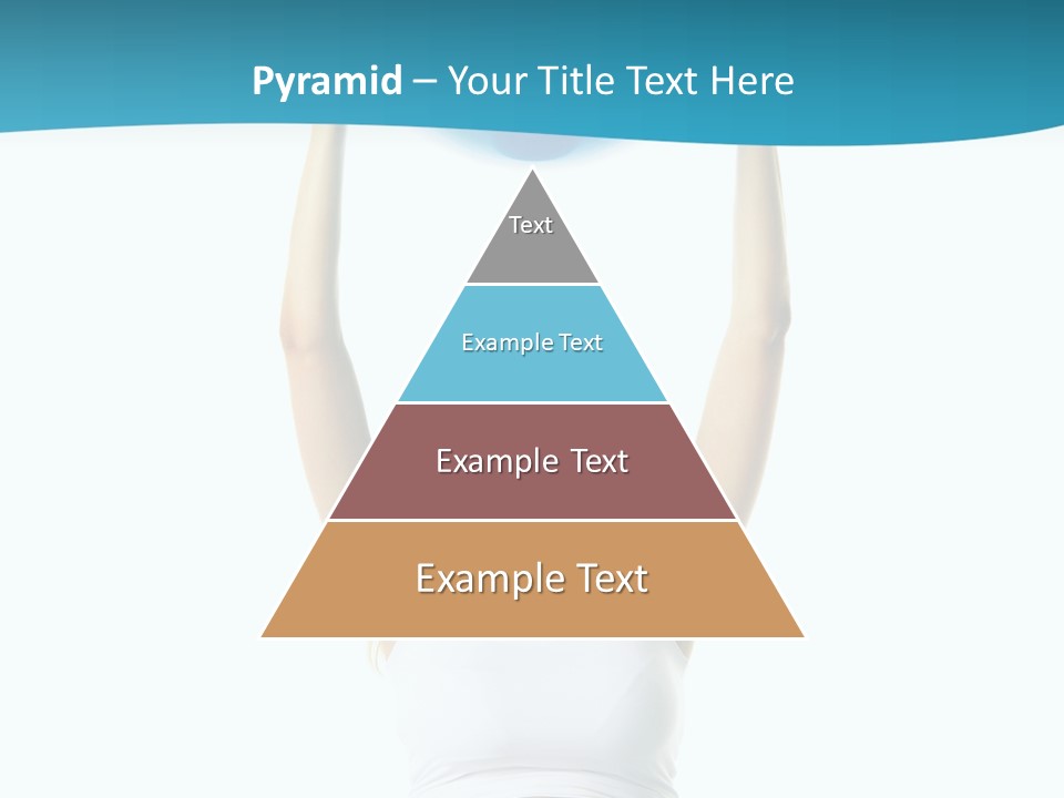 A Pregnant Woman Sitting On A Yoga Mat Holding A Blue Ball PowerPoint Template