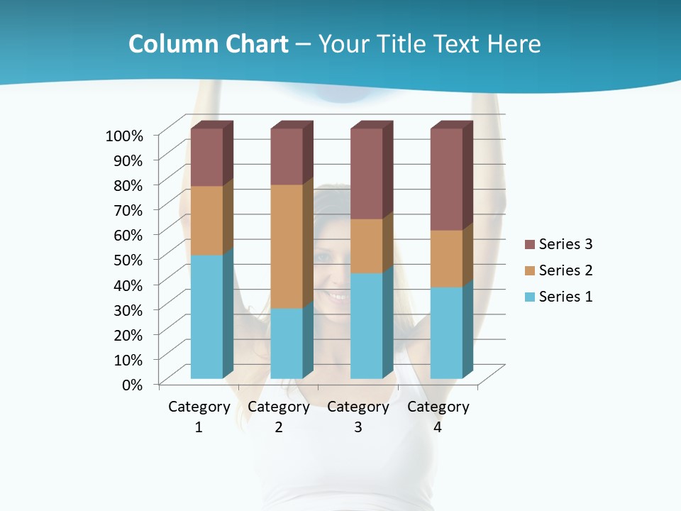 A Pregnant Woman Sitting On A Yoga Mat Holding A Blue Ball PowerPoint Template