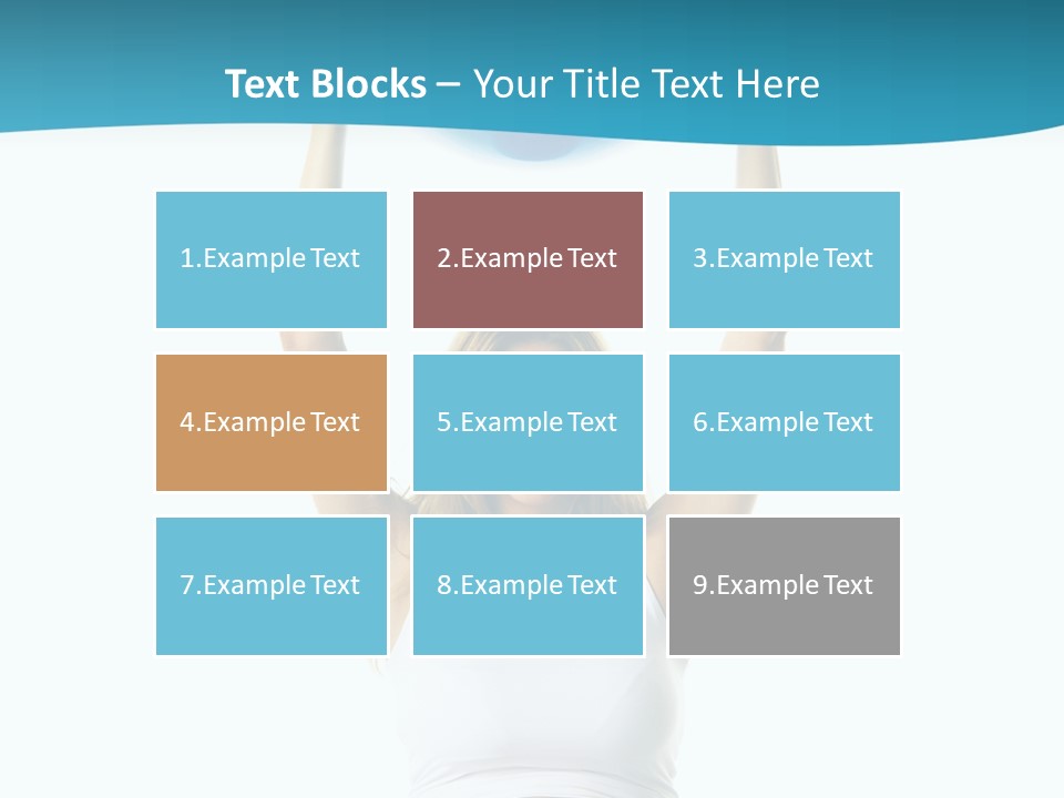 A Pregnant Woman Sitting On A Yoga Mat Holding A Blue Ball PowerPoint Template