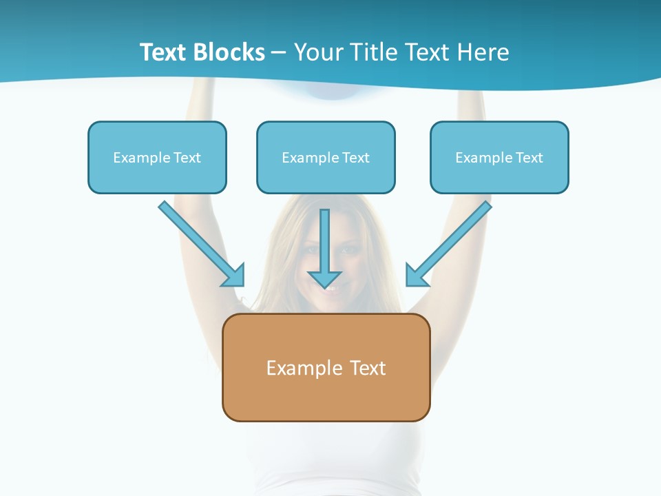 A Pregnant Woman Sitting On A Yoga Mat Holding A Blue Ball PowerPoint Template
