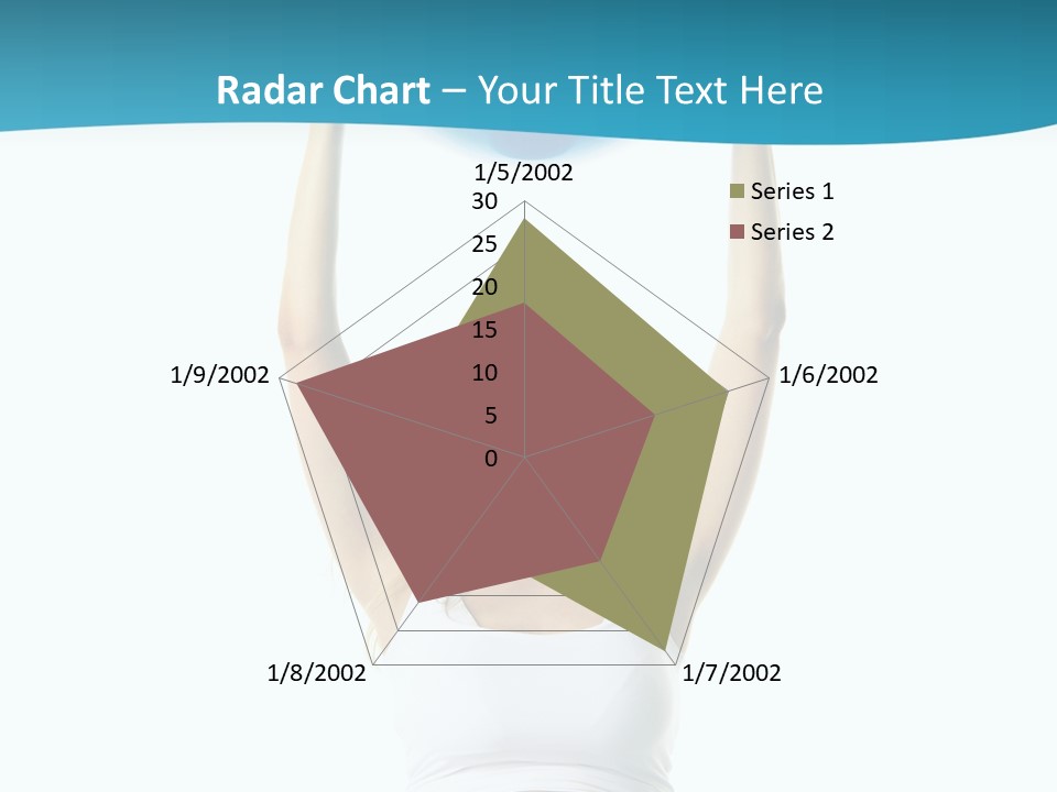 A Pregnant Woman Sitting On A Yoga Mat Holding A Blue Ball PowerPoint Template