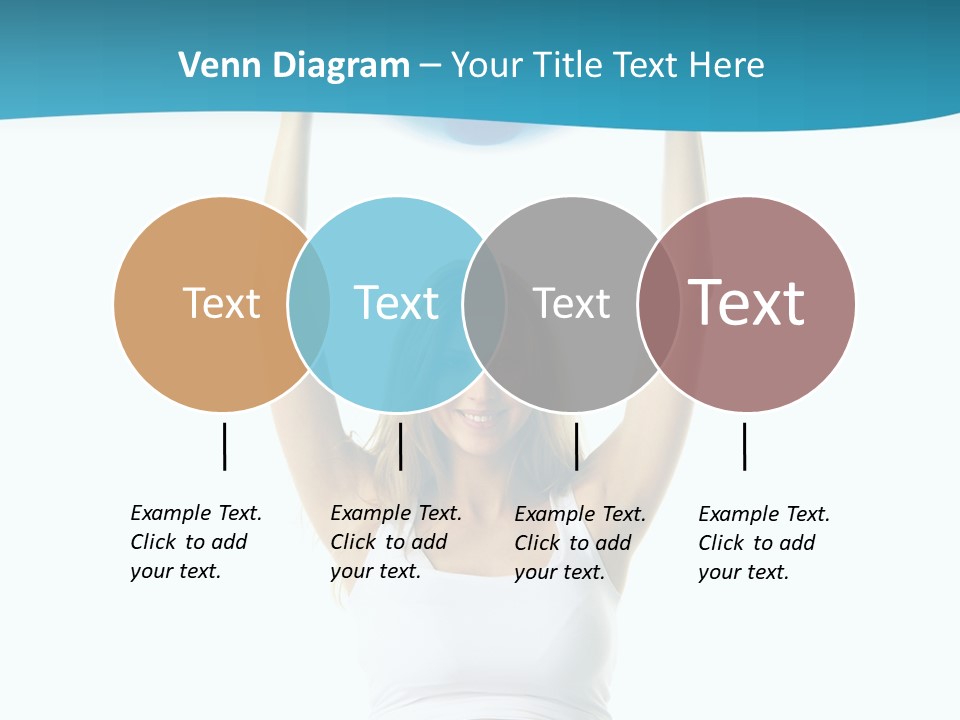 A Pregnant Woman Sitting On A Yoga Mat Holding A Blue Ball PowerPoint Template