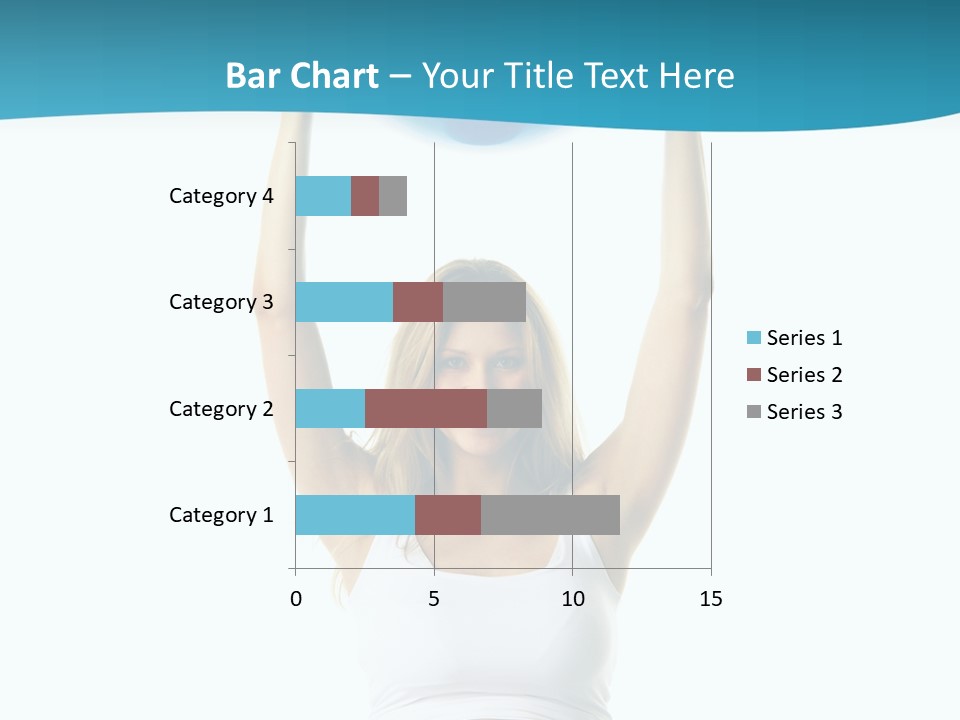 A Pregnant Woman Sitting On A Yoga Mat Holding A Blue Ball PowerPoint Template