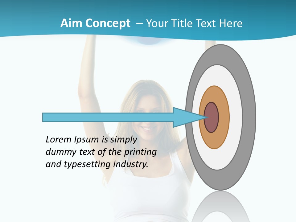 A Pregnant Woman Sitting On A Yoga Mat Holding A Blue Ball PowerPoint Template