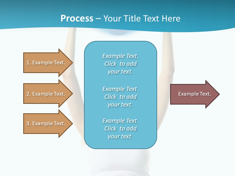 A Pregnant Woman Sitting On A Yoga Mat Holding A Blue Ball PowerPoint Template