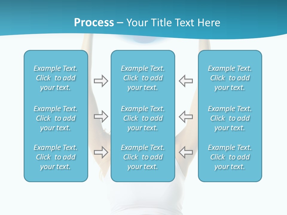 A Pregnant Woman Sitting On A Yoga Mat Holding A Blue Ball PowerPoint Template