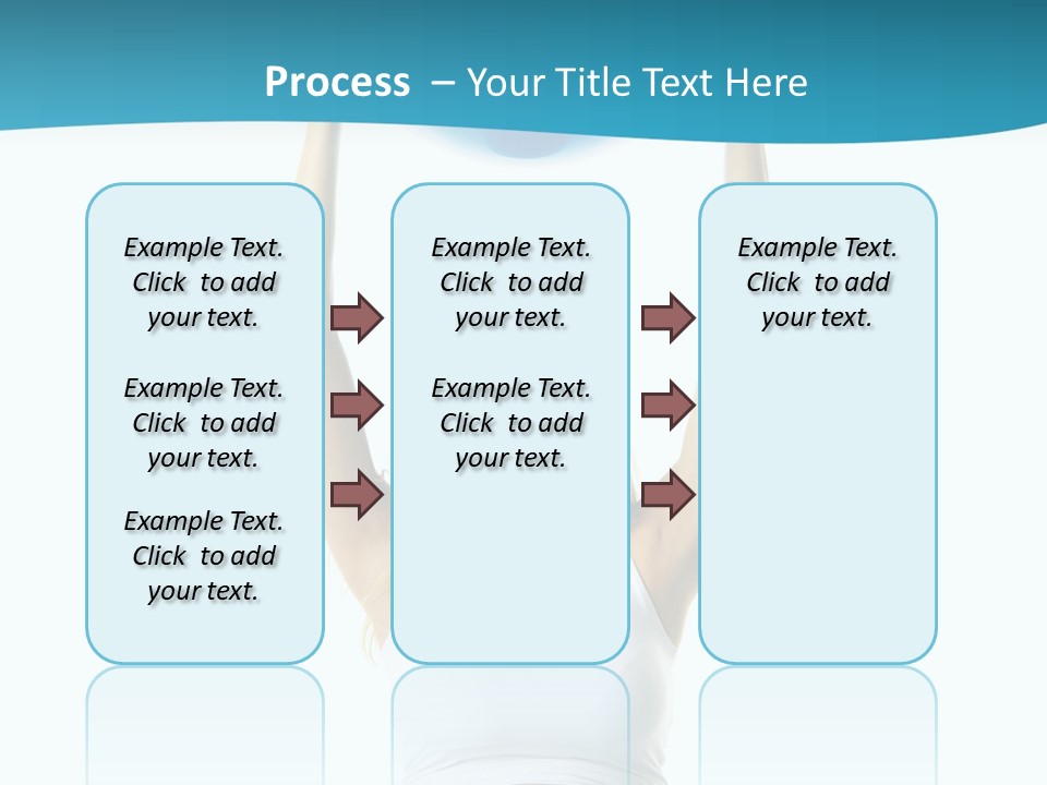 A Pregnant Woman Sitting On A Yoga Mat Holding A Blue Ball PowerPoint Template