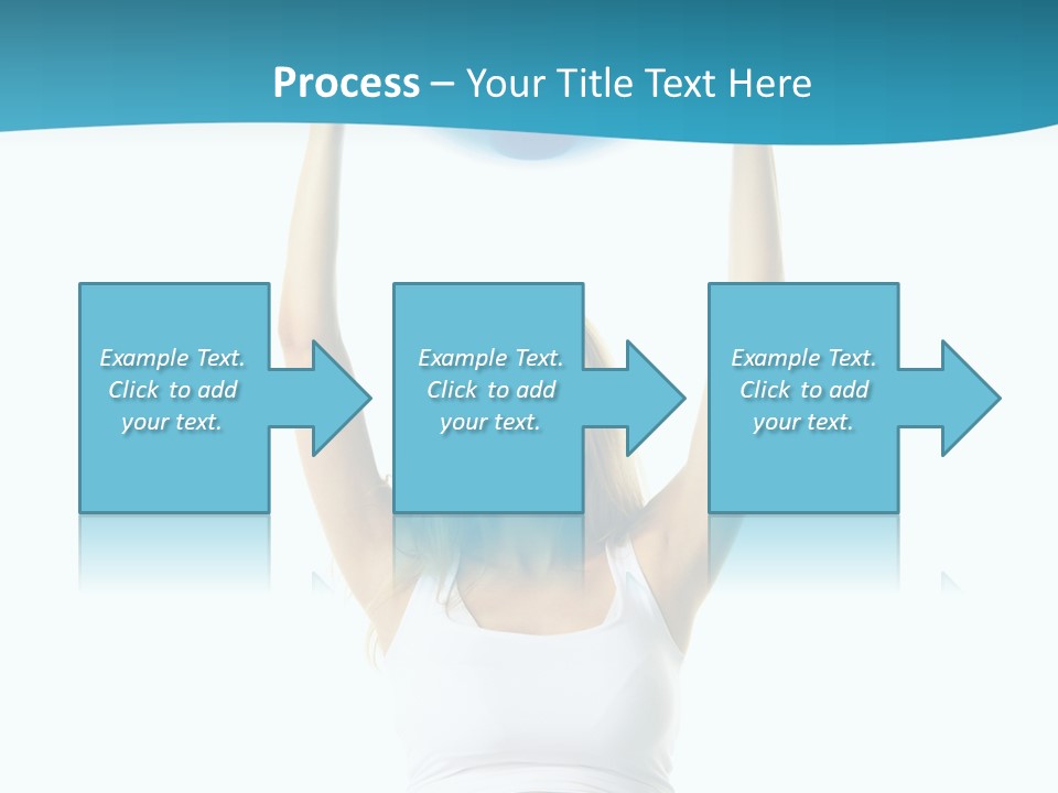 A Pregnant Woman Sitting On A Yoga Mat Holding A Blue Ball PowerPoint Template