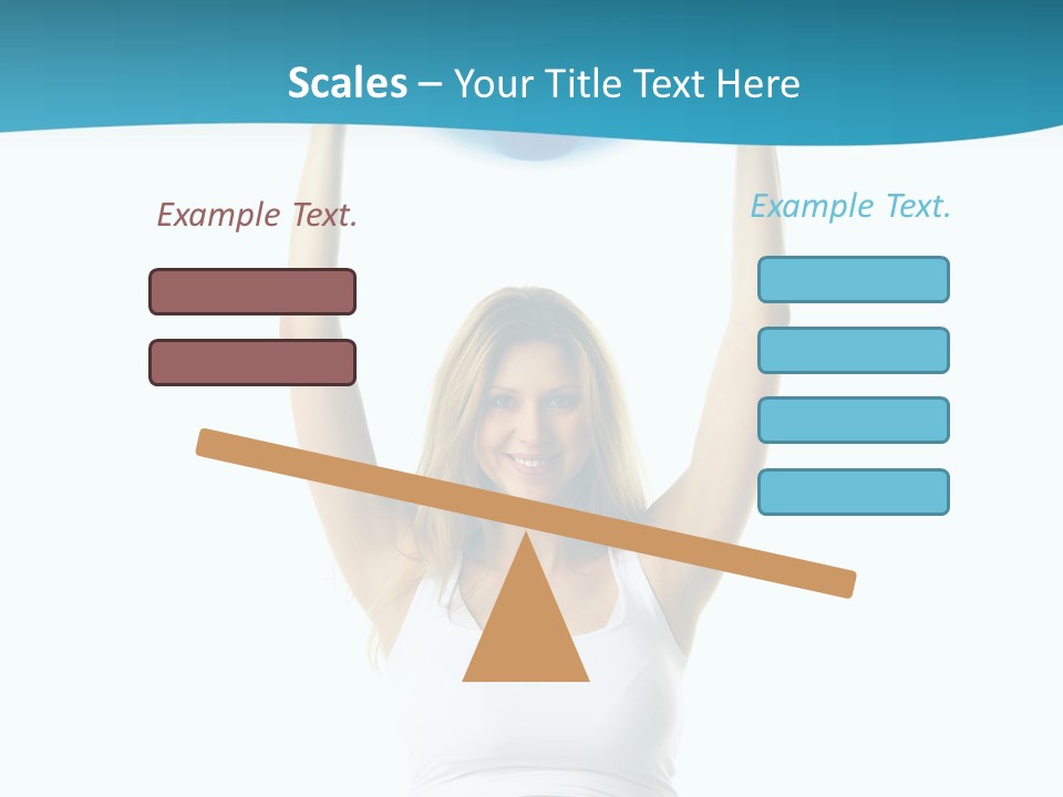 A Pregnant Woman Sitting On A Yoga Mat Holding A Blue Ball PowerPoint Template