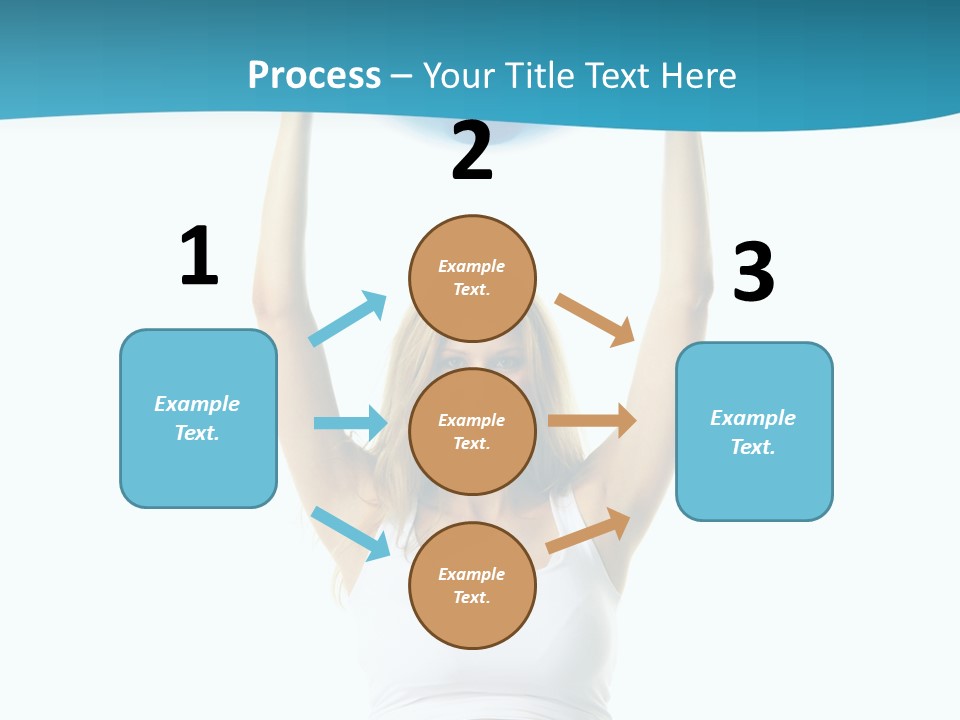 A Pregnant Woman Sitting On A Yoga Mat Holding A Blue Ball PowerPoint Template