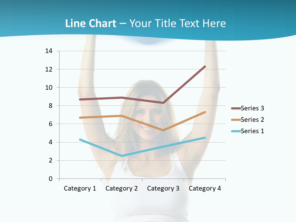 A Pregnant Woman Sitting On A Yoga Mat Holding A Blue Ball PowerPoint Template