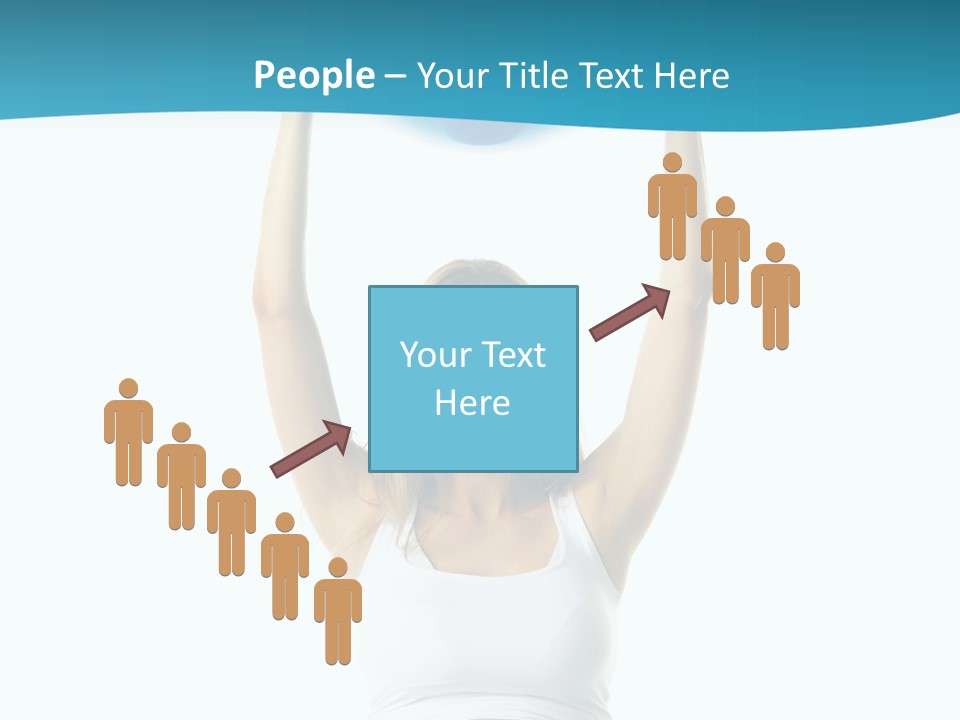 A Pregnant Woman Sitting On A Yoga Mat Holding A Blue Ball PowerPoint Template