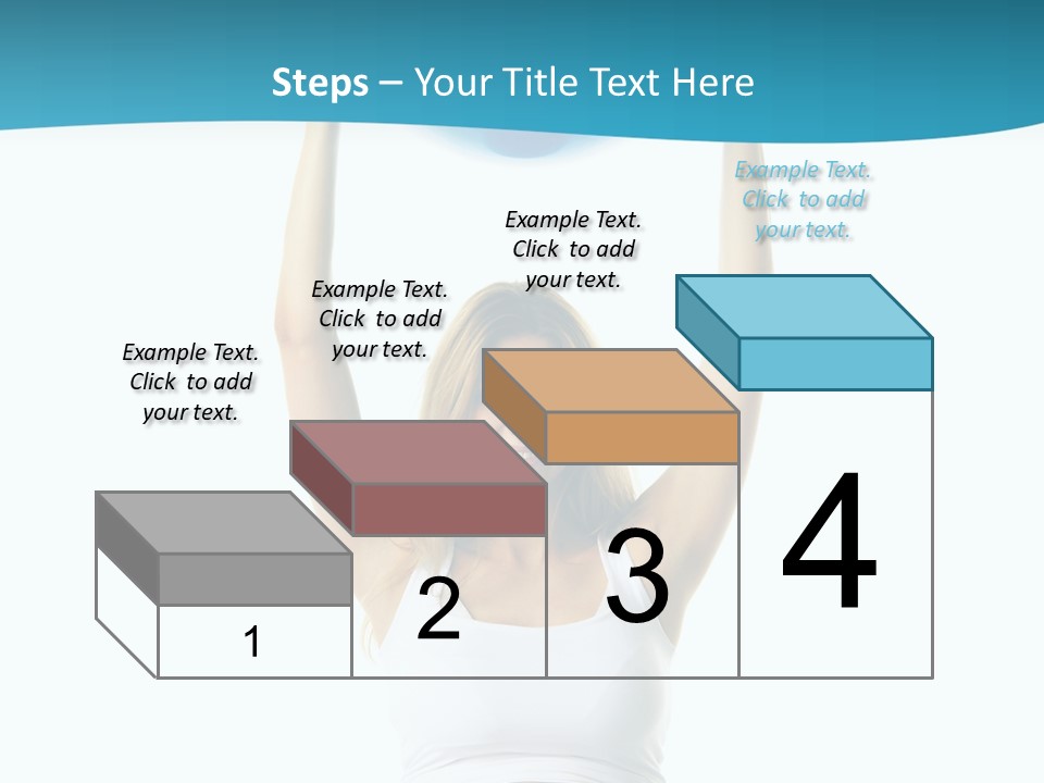 A Pregnant Woman Sitting On A Yoga Mat Holding A Blue Ball PowerPoint Template