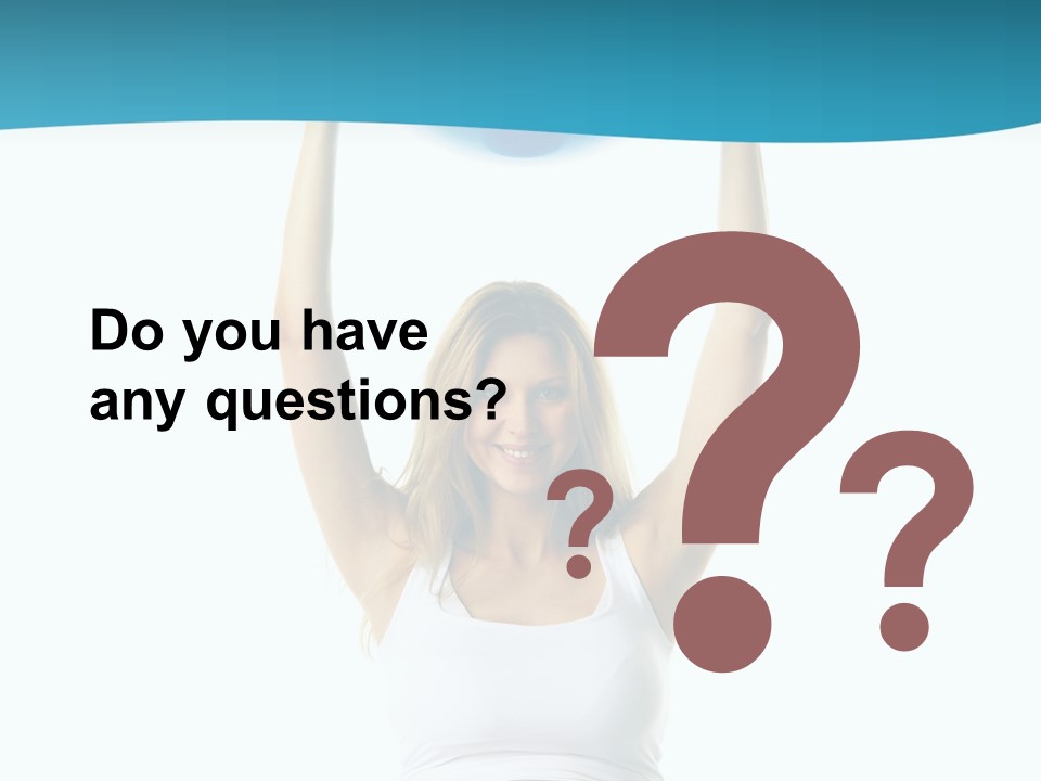 A Pregnant Woman Sitting On A Yoga Mat Holding A Blue Ball PowerPoint Template