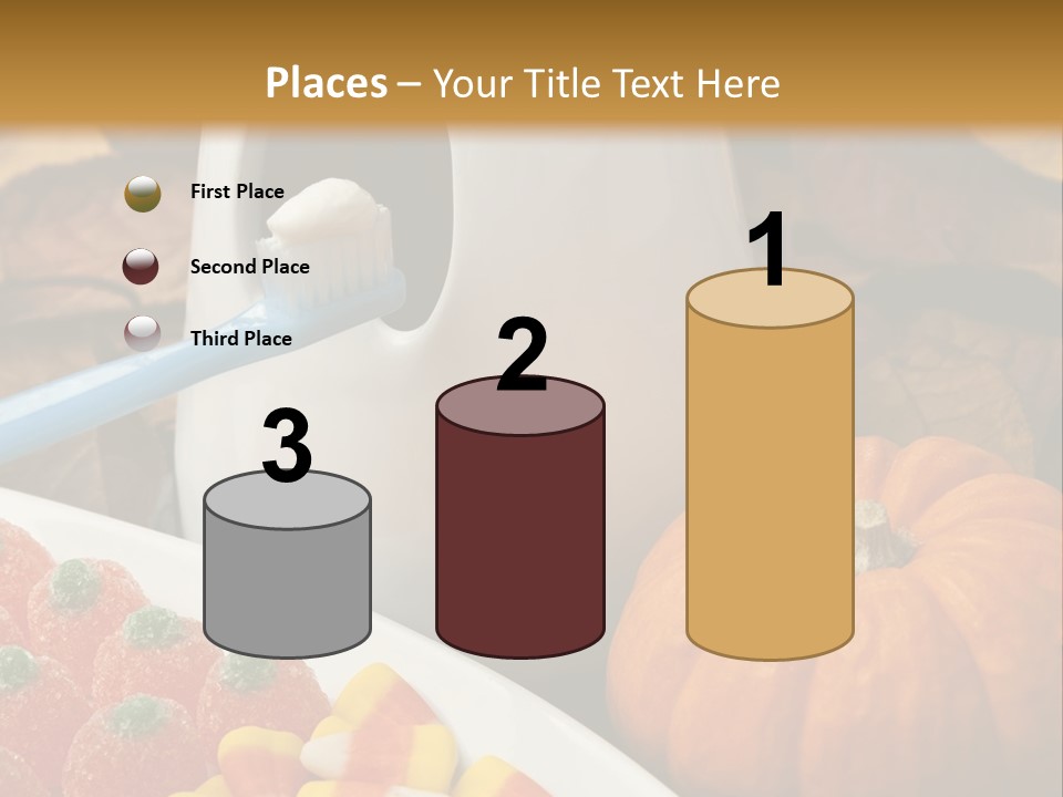 Pumpkin Spook Jujubes PowerPoint Template