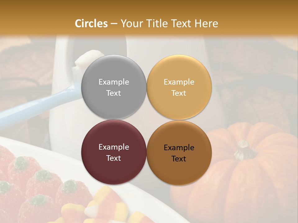 Pumpkin Spook Jujubes PowerPoint Template