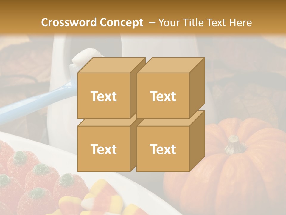 Pumpkin Spook Jujubes PowerPoint Template