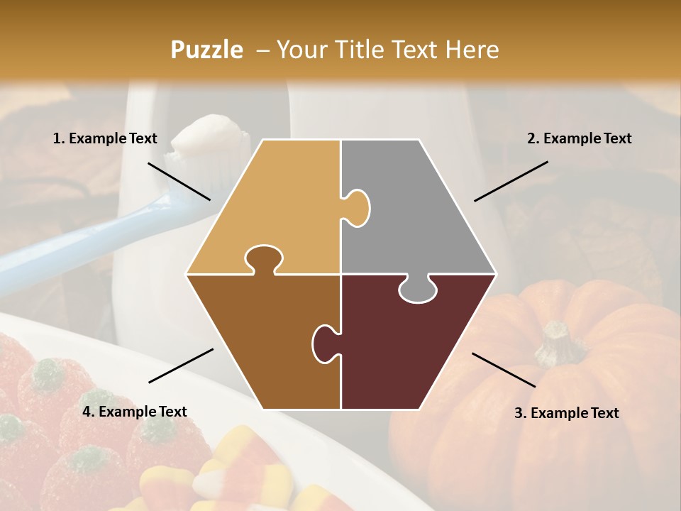 Pumpkin Spook Jujubes PowerPoint Template