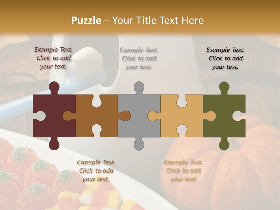 Pumpkin Spook Jujubes PowerPoint Template