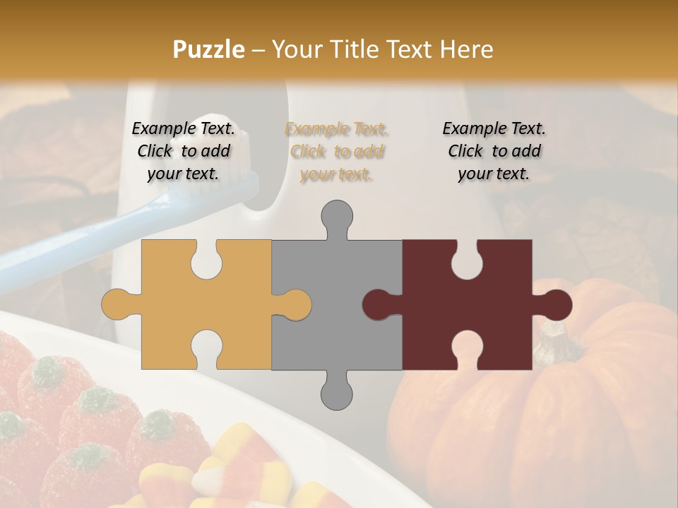 Pumpkin Spook Jujubes PowerPoint Template