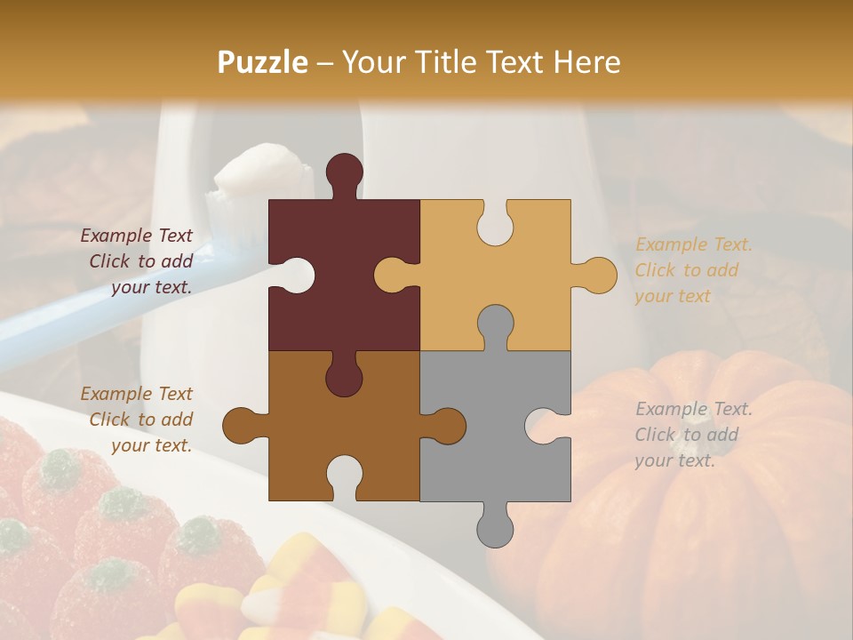 Pumpkin Spook Jujubes PowerPoint Template