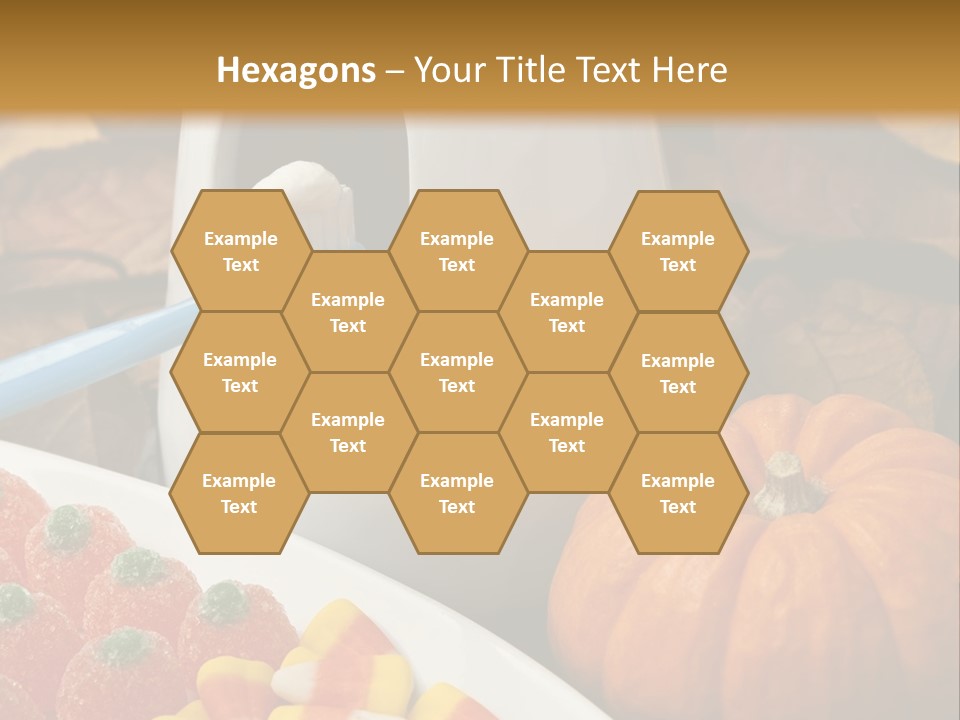 Pumpkin Spook Jujubes PowerPoint Template