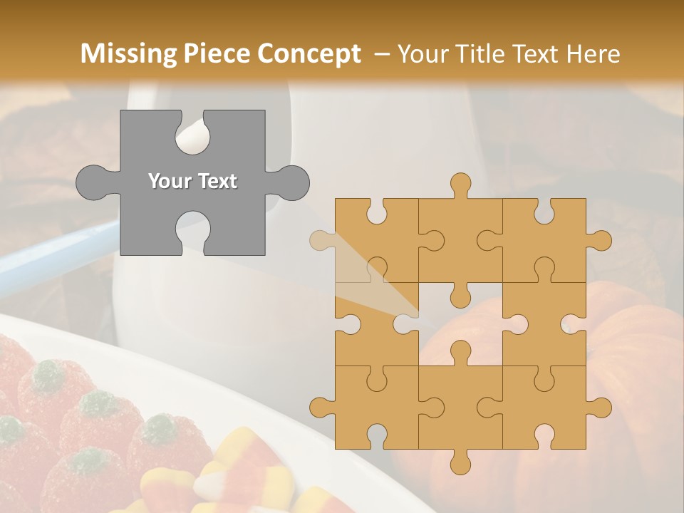 Pumpkin Spook Jujubes PowerPoint Template