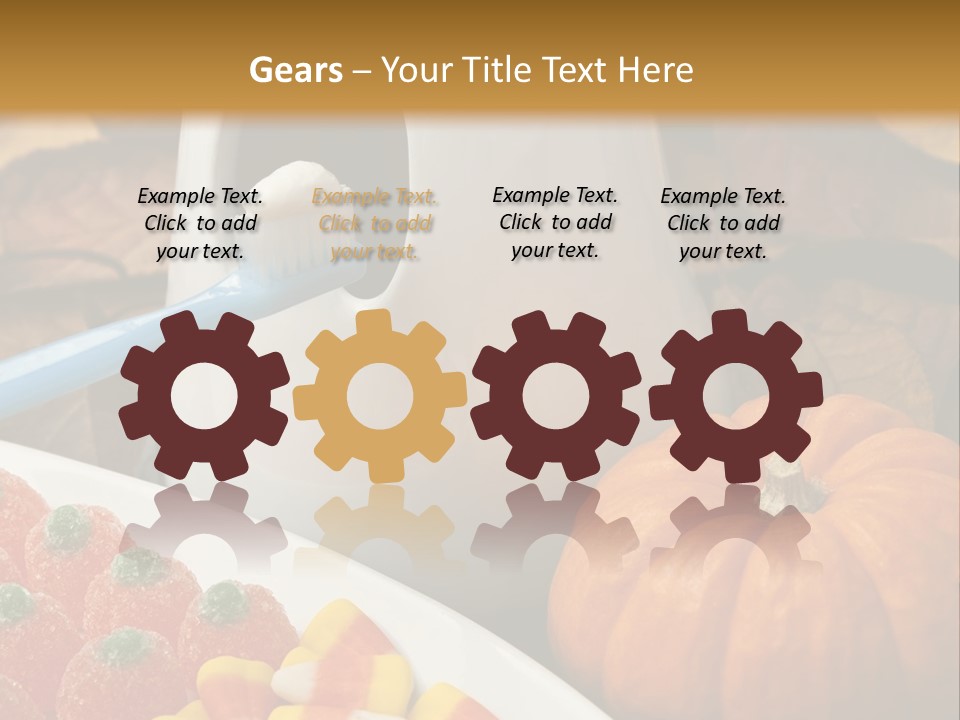 Pumpkin Spook Jujubes PowerPoint Template
