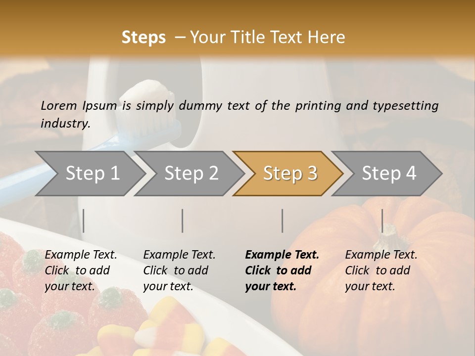 Pumpkin Spook Jujubes PowerPoint Template